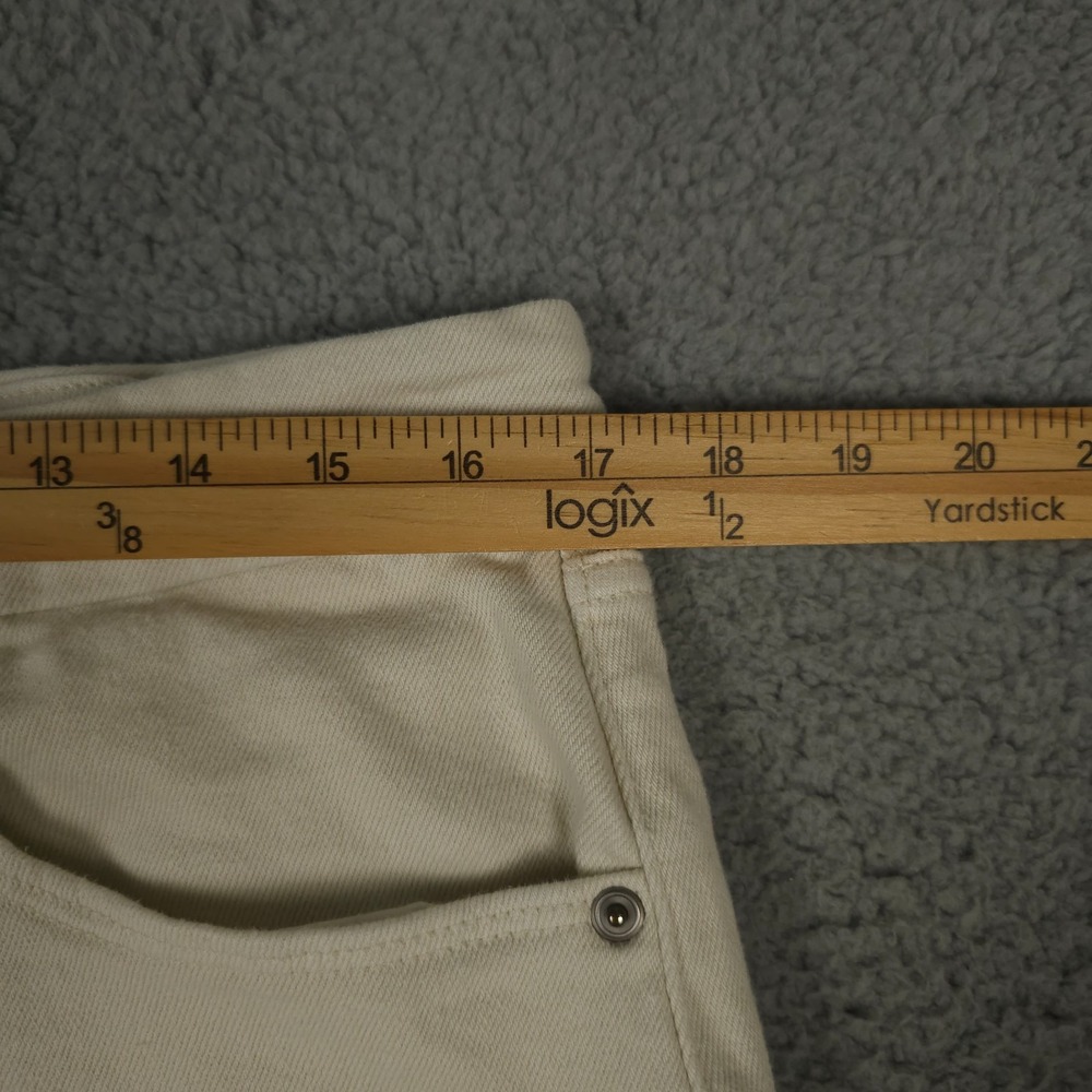 Good American Jeans Womens 14 32 Cream Bone Good Classic High Rise Waist Stretch - Picture 5 of 13